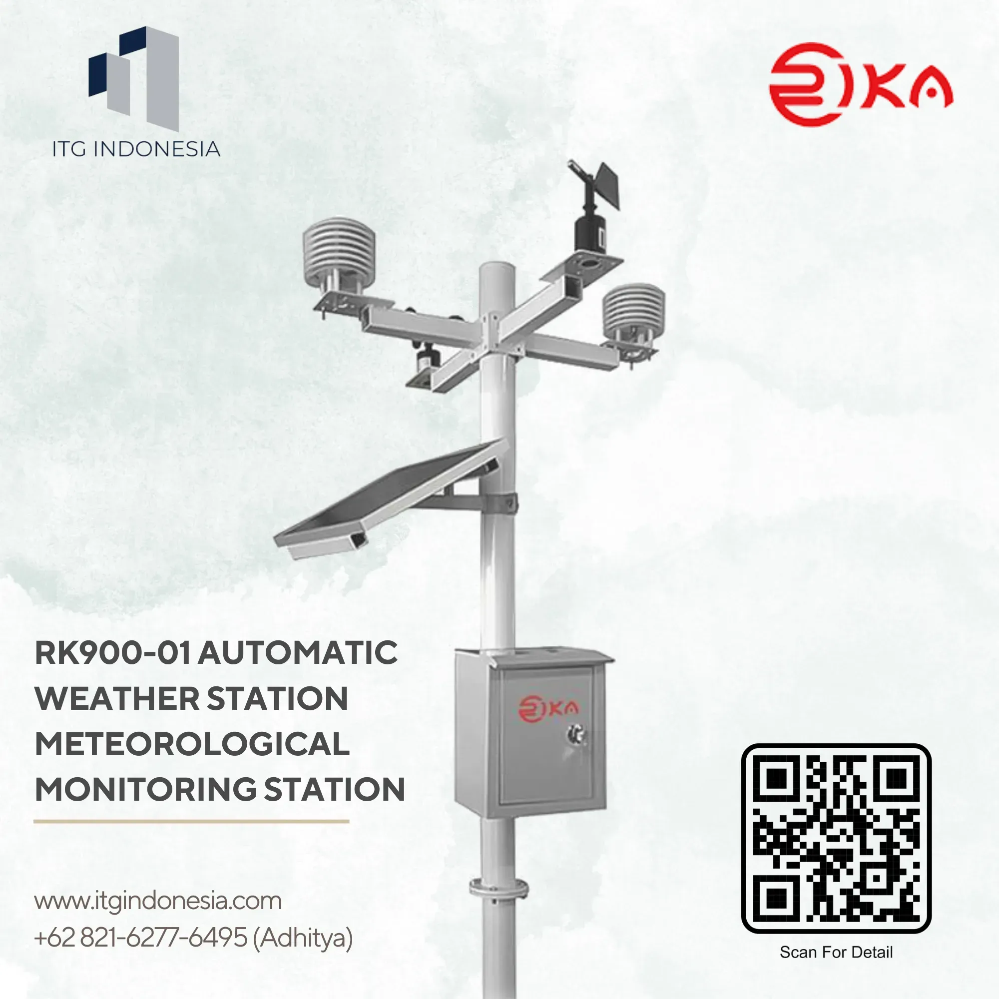 RK900-01 Automatic Weather Station Meteorological Monitoring Station - ITG Indonesia